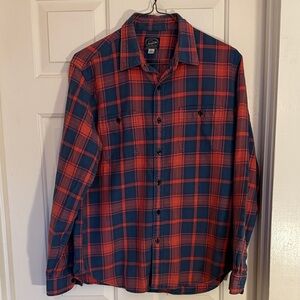 J. Crew Red and Blue Plaid Button-Down Shirt